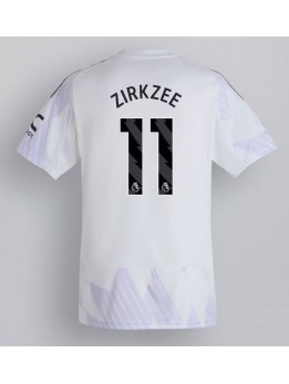 Billige Manchester United Joshua Zirkzee #11 Bortedrakt 2025-26 Kortermet
